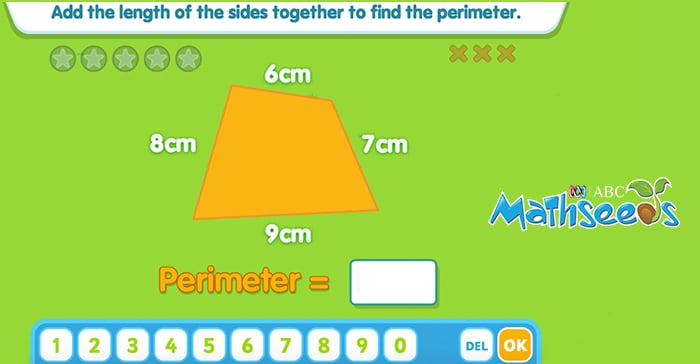 Screenshot from ABC Mathseeds Map 39 activity